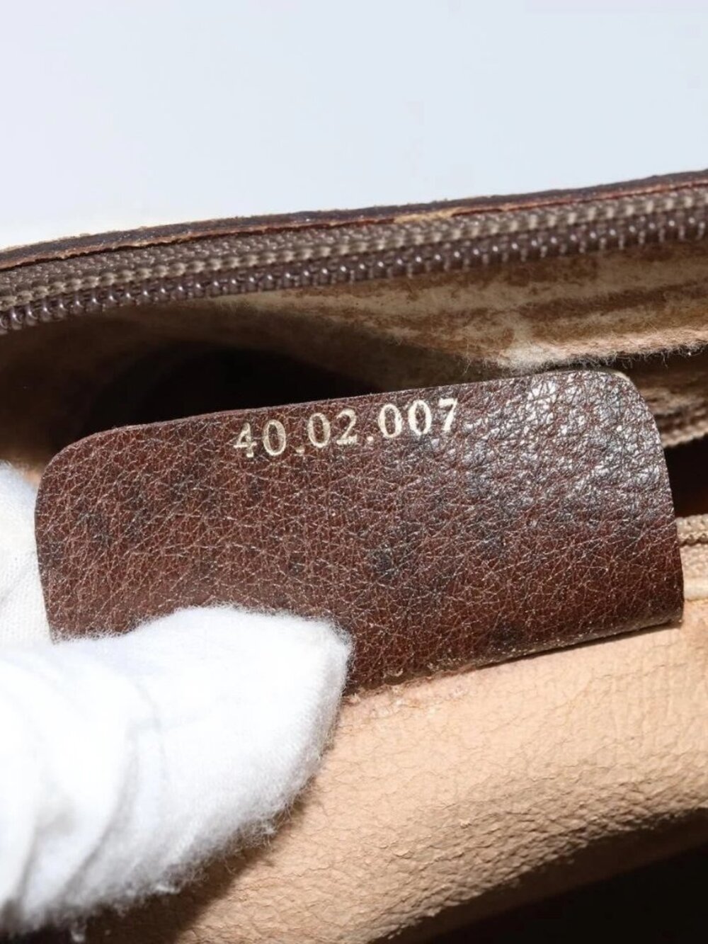 GUCCI GG Supreme Web Sherry Line Boston Bag PVC Beige Gold 40 02 007 Auth ARZ201 - Picture 13 of 16